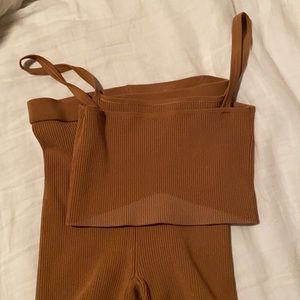 Sir the label Jasper ribbed crop and short size 0